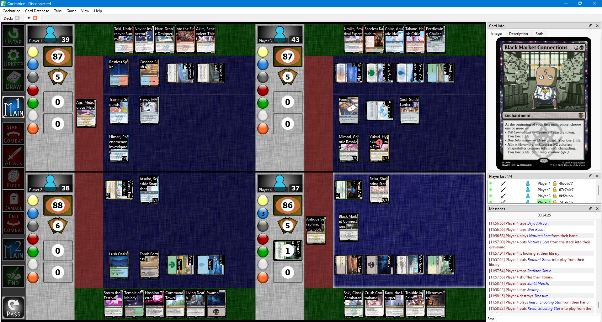 Playing on Cockatrice